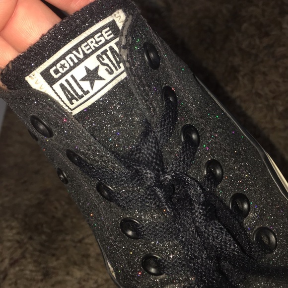 Black sparkly Converse - Picture 3 of 5